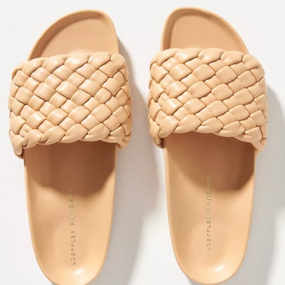 Loeffler Randall Shoes - LOEFFLER RANDALL Sonnie Woven Slide Sandals Ballet Pink Womens Size 11B